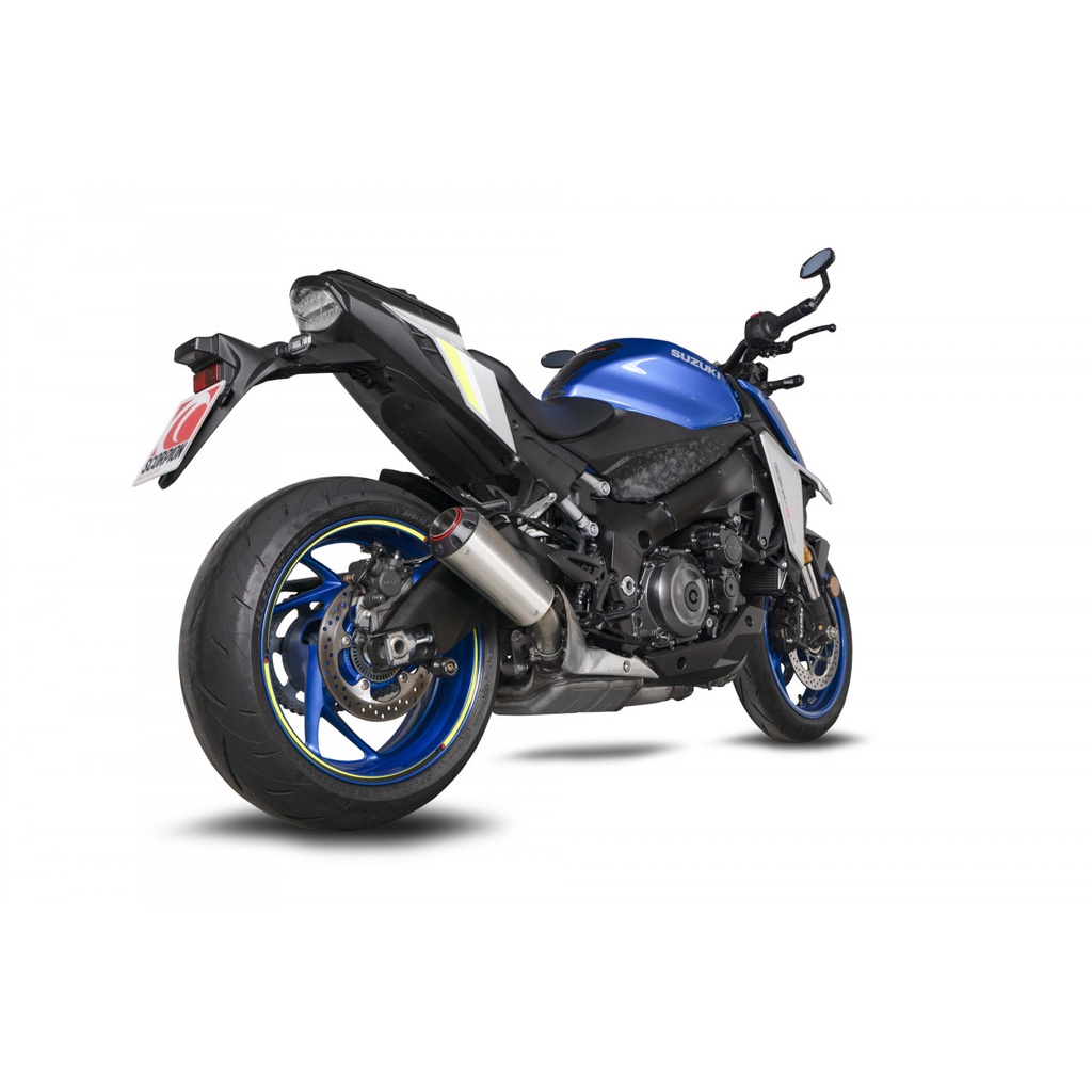 【Scorpion】預訂 2021- GSX-S1000 尾段排氣管 白鐵 碳纖維 黑管