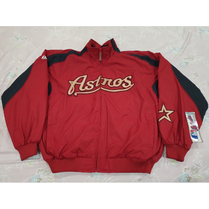 Majestic MLB Astros Roger Clemens 太空人隊 球員版 Pro 實戰 電繡 棒球外套