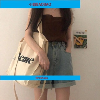 可肩背側背帆布包 肩背斜挎兩用大包 女大學生上課單肩包 清新百搭斜背布袋 原宿ulzzang中包 購/小誠BAOBAO