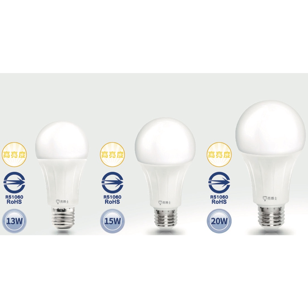 【附發票】LED條紋燈泡 亮博士 13W 15W 20W E27 LED燈泡 黃光 白光 自然光 球泡燈 節能省電