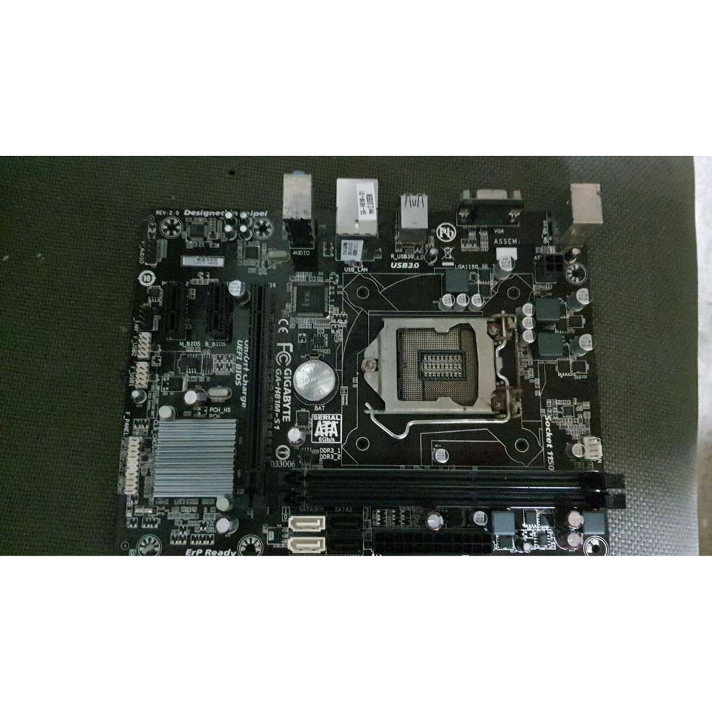 含稅技嘉ga H81m S1 附檔板ddr3 1150腳位保固一個月05主261 蝦皮購物