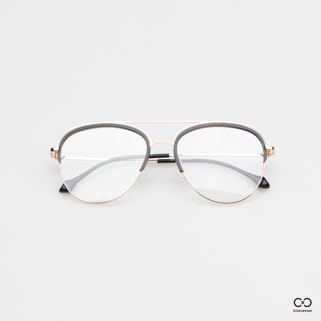 圈圈眼鏡ooeyewear 飛行員上半框眼鏡of0006 蝦皮購物