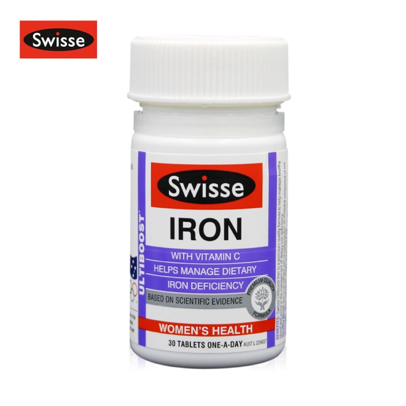 《小個兒代購》 澳洲 Swisse 鐵劑補充片 Iron鐵 +維他命C 30片
