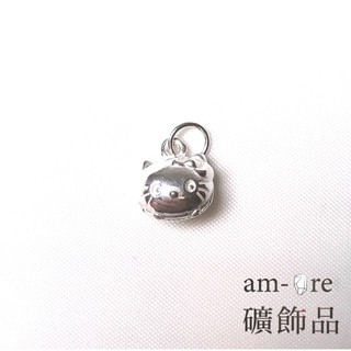 【am-ore礦飾品】925銀貓造型吊飾 手作材料 手鏈材料