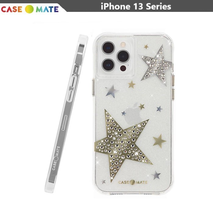 美國Case-Mate iPhone13 12 Pro Max Sheer Superstar星光水鑽防摔抗菌手機保護殼