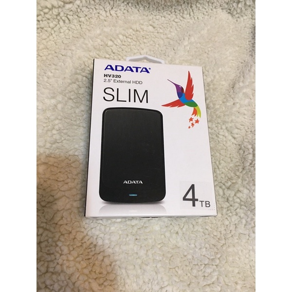 ADATA 威剛 4TB 隨身硬碟 行動硬碟 外接式硬碟HV320-黑色