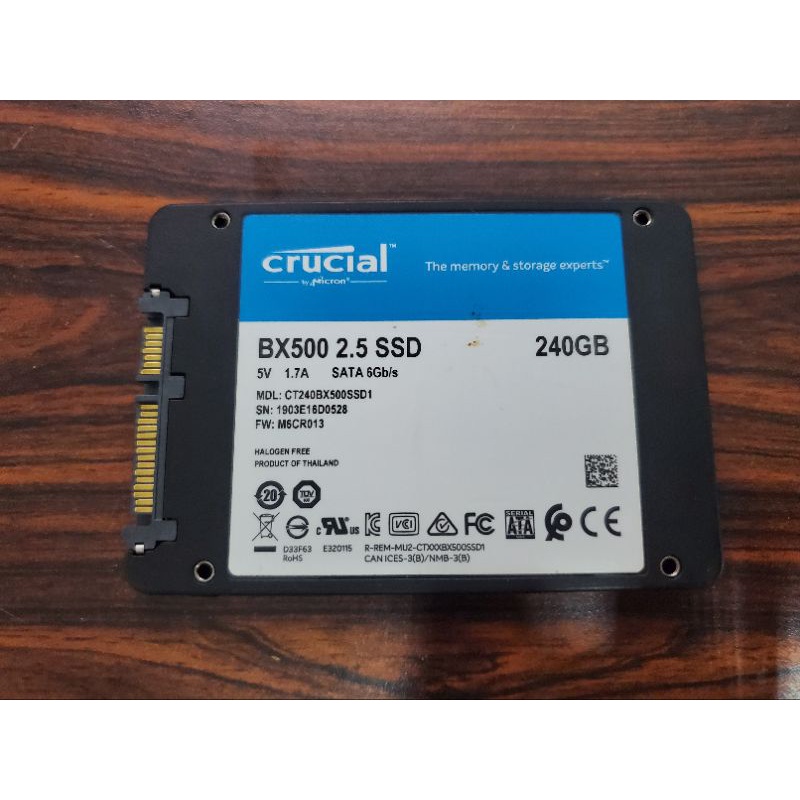 Crucial 美光 BX500 240G SSD