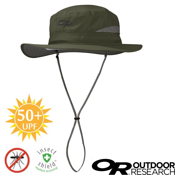 【美國 Outdoor Research】輕量抗UV防蟲驅蚊中盤帽.圓盤帽.防風帽/UPF 50+_243381 綠色