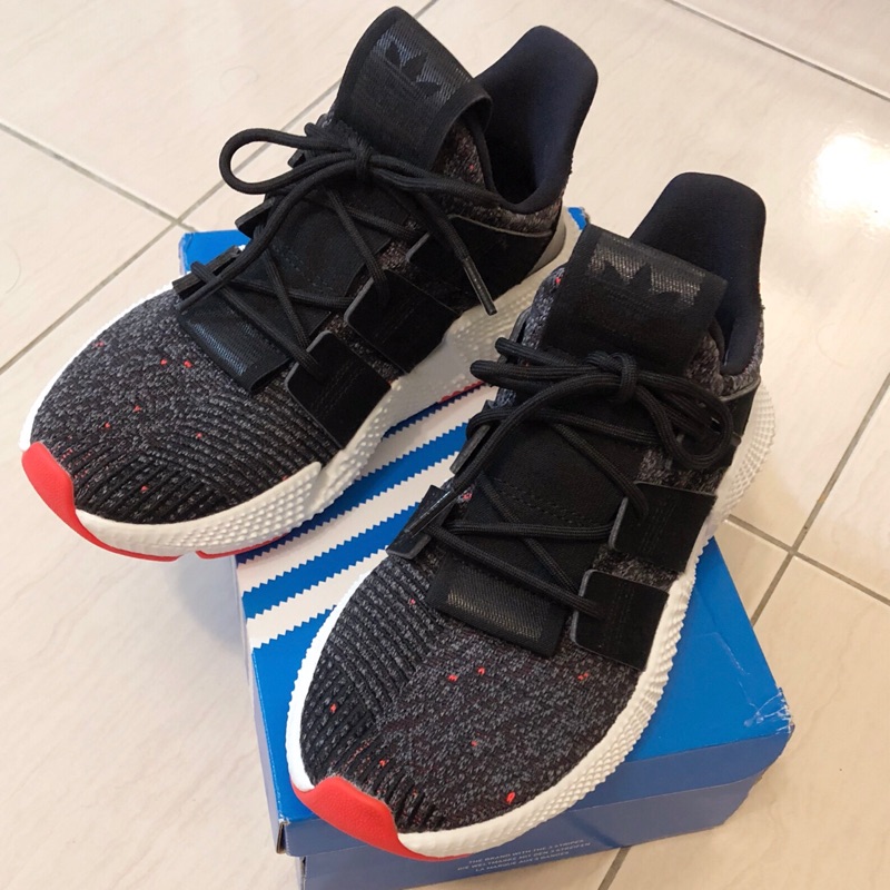 Adidas originals prophere Trainers In black CQ3023真品老爹鞋內增高