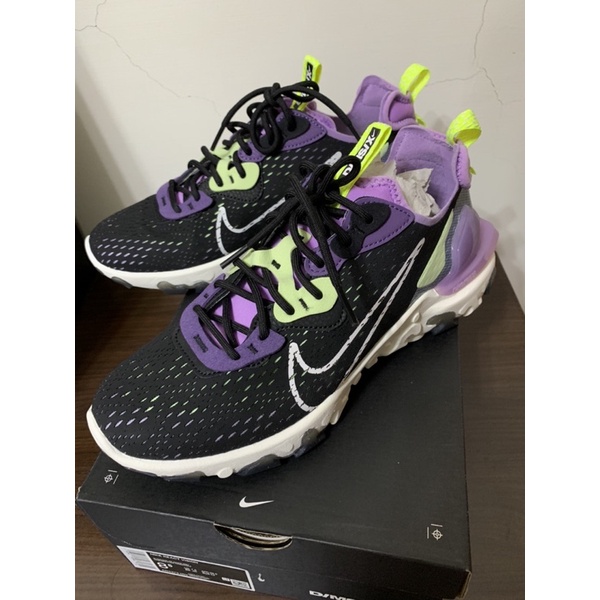 全新正品！NIKE REACT VISION 運動鞋 休閒鞋 CD4373002 US8.5 26.5公分黑紫配色