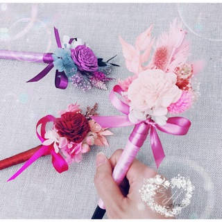 [💐S.H.Flower💐]婚禮小物-乾燥花簽名筆、玫瑰花簽名筆、玫瑰簽字筆、禮金簿簽名筆 婚禮必備 婚禮首選