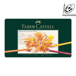 德國輝柏 FABER-CASTELL 藝術家級油性色鉛筆 綠盒 120色鐵盒裝 / 110011