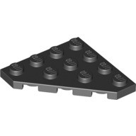 磚家 LEGO 樂高 黑色 斜切轉角薄板 平板 Wedge Plate 4x4 Cut Corner 30503