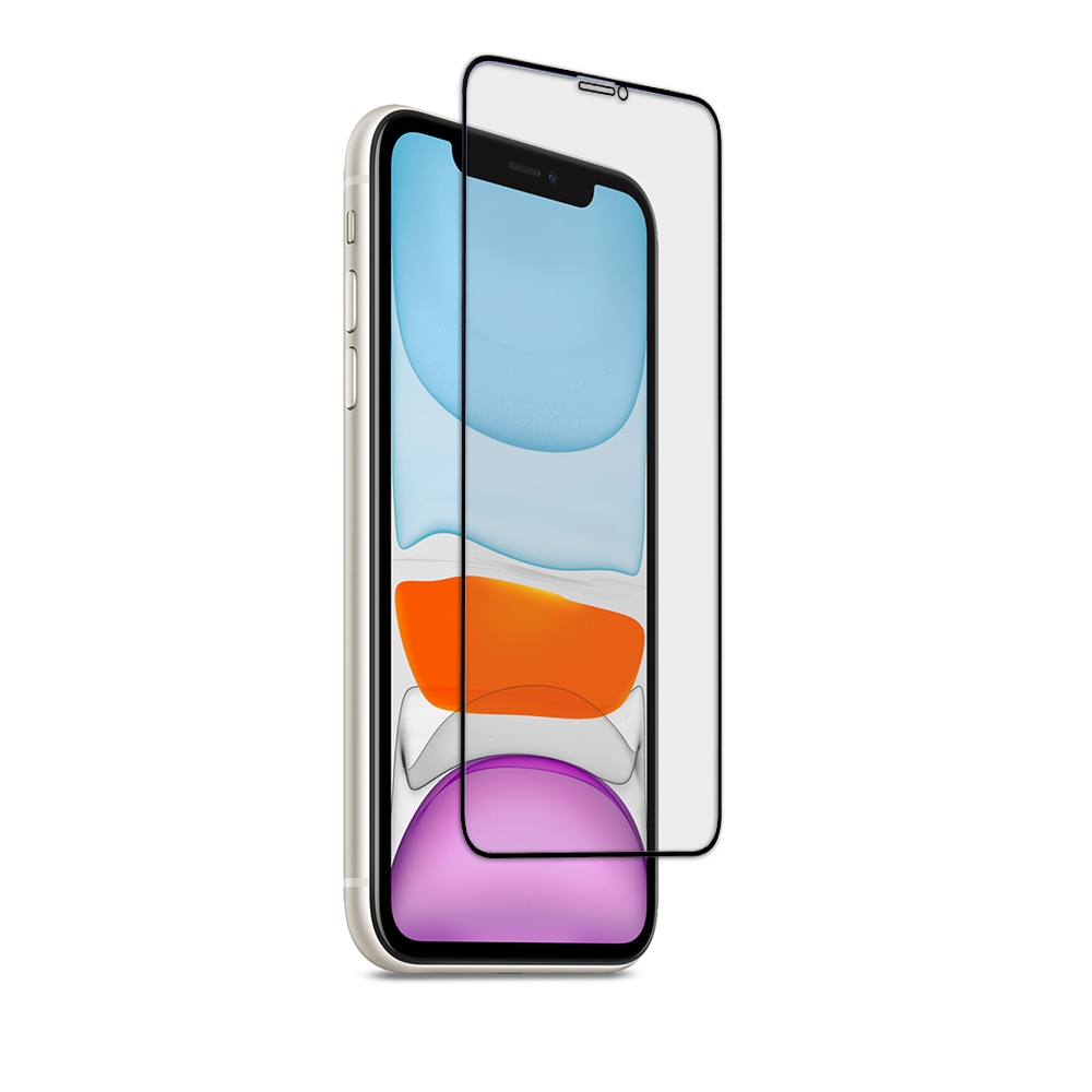 iPhone11系列 - PureGear普格爾簡單貼 鋼化玻璃保護貼(滿版)+專用手機托盤組合