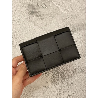 現貨//厚款🇰🇷真皮小羊皮寬版編織掀蓋卡包✨零錢包👛名片夾