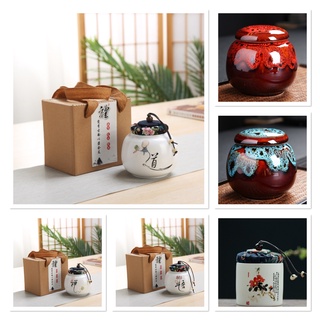 中國茶葉儲存陶瓷茶葉儲存罐咖啡粉餅乾罐迷你陶瓷罐