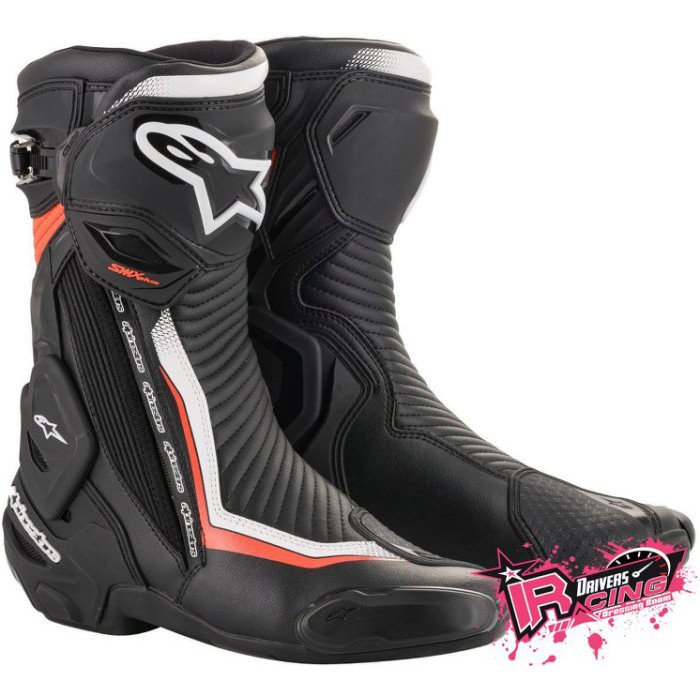 ♚賽車手的試衣間♚ Alpinestars® SMX Plus v2 B/W/R 車靴 賽車靴