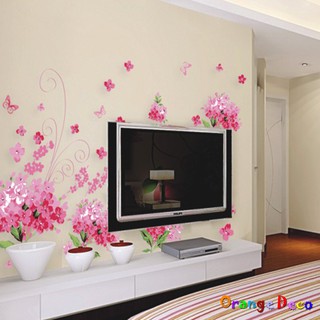 【橘果設計】浪漫花海 壁貼 牆貼 壁紙 DIY組合裝飾佈置