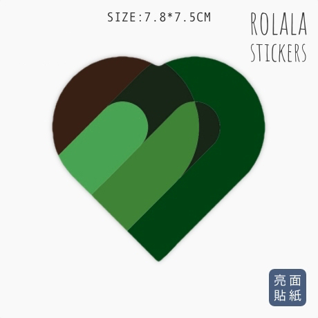 【S217】單張PVC防水貼紙 綠色迷彩貼紙 可愛愛心貼紙 吉他貼紙 筆電貼紙 行李箱貼紙《同價位買4送1》ROLALA