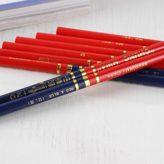 【縫紉王】中華牌 特種鉛筆120 紅藍 HB特種鉛筆 粗芯 1入 剪筆 鉛筆 服裝劃線筆 hb硬芯鉛筆 朱藍鉛筆
