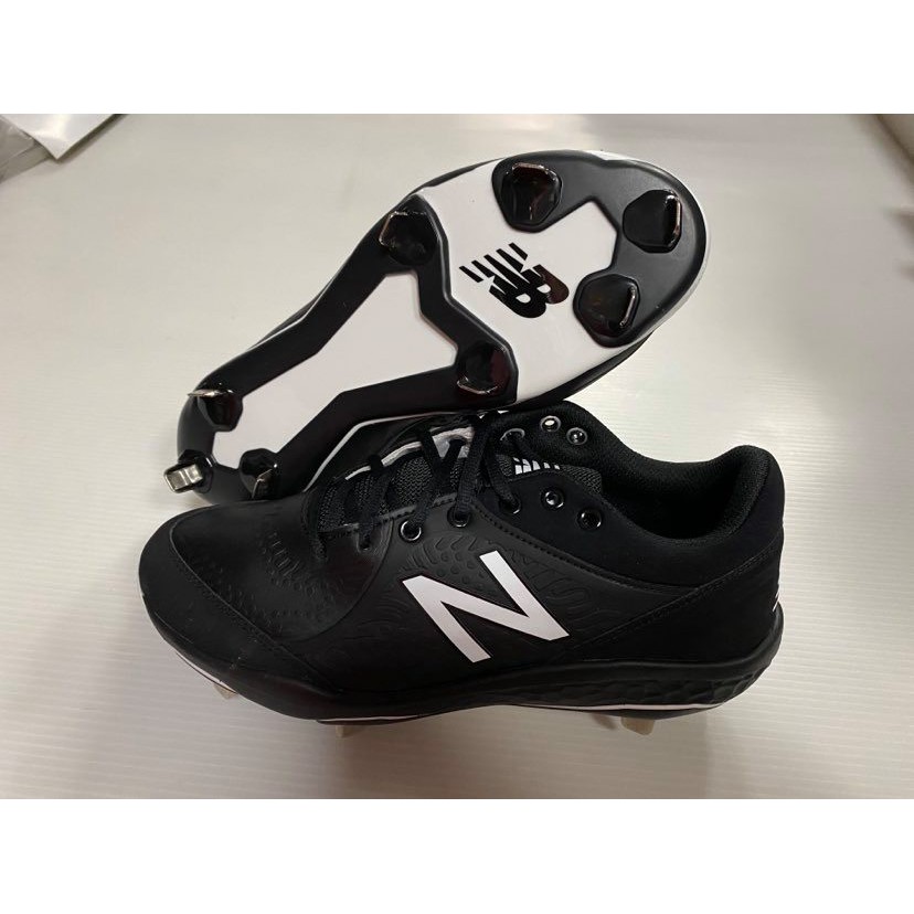 NEW BALANCE NB 2E寬楦 棒球鐵釘鞋 L3000SK5 黑白