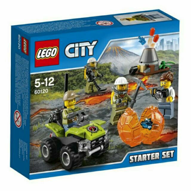 【台中翔智積木】 LEGO 樂高 城市系列 60120 火山探險入門套裝