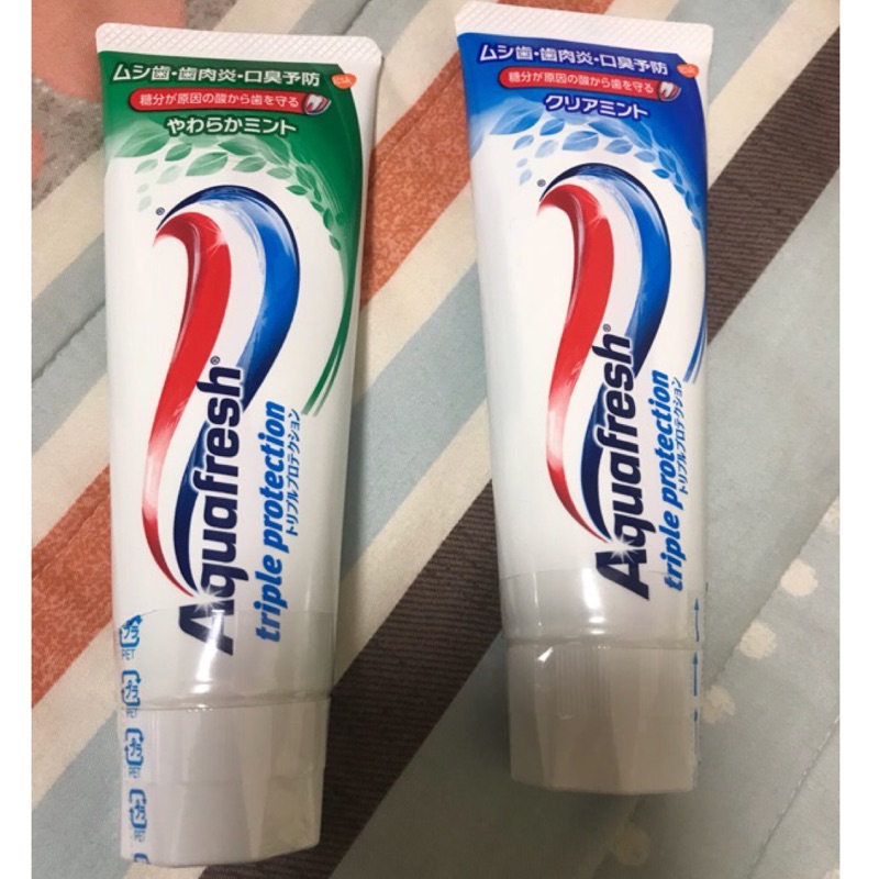 Aquafresh 三色牙膏 防口臭 去牙漬  140g 日本製