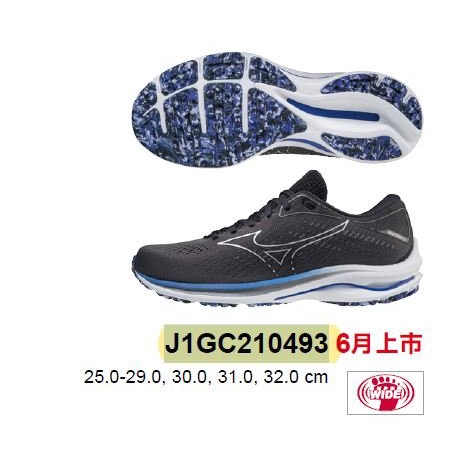 【一軍運動用品-三重店】MIZUNO 美津濃 WAVE RIDER 25男慢跑鞋J1GC210403(3680)