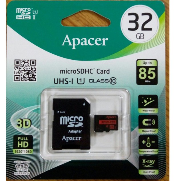 公司貨終身保 Apacer 宇瞻 32g 32GB MicroSDHC UHS-I Class10  85M記憶卡