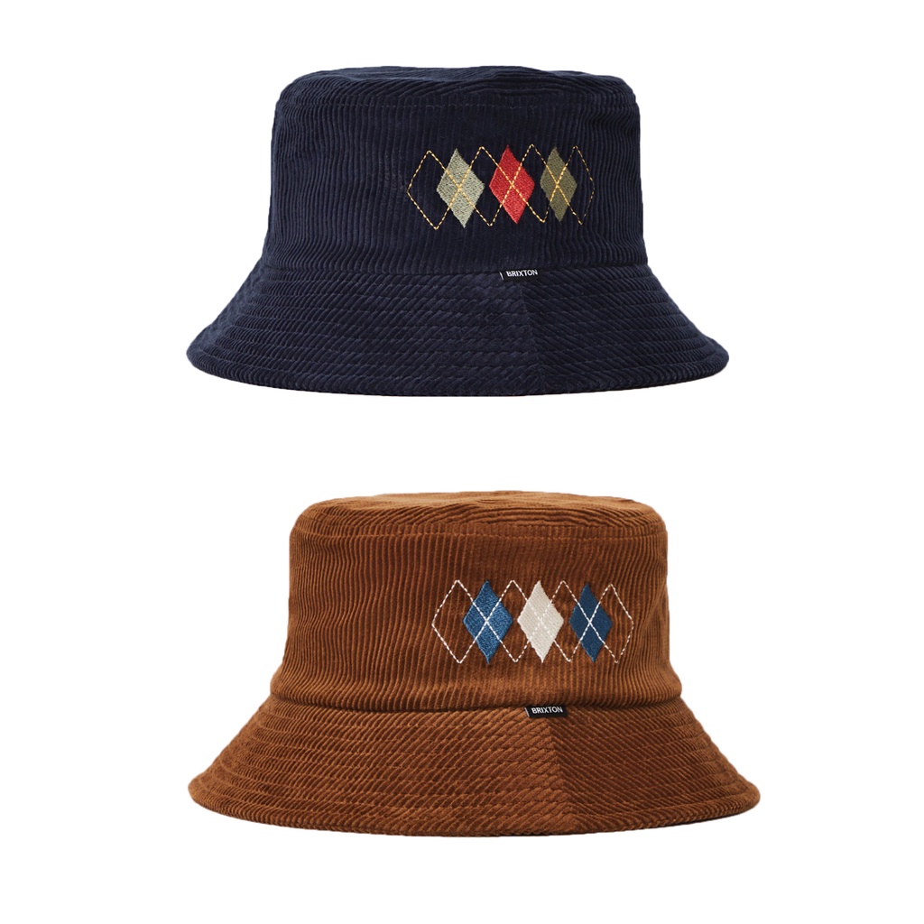 BRIXTON - 菱格紋 燈芯絨 漁夫帽 (兩色可選)【Culture】