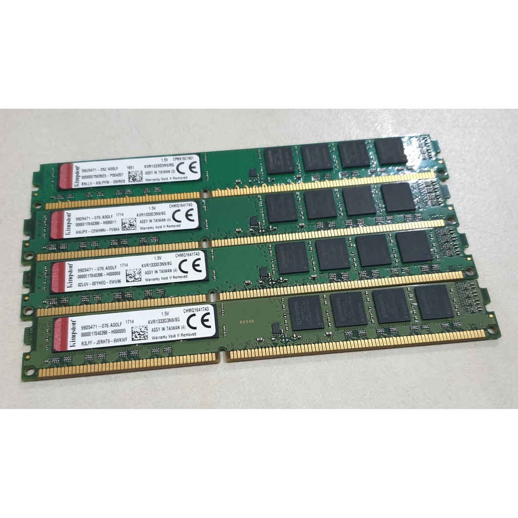 金士頓 Kingston 8GB DDR3 1333 桌上型記憶體(KVR1333D3N9/8G)