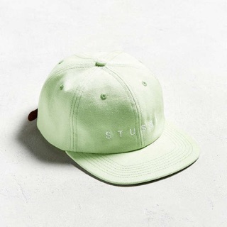 Stussy 薄荷綠 logo 棒球帽