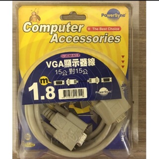 全新VGA傳輸線15pin公公 (1.8米)