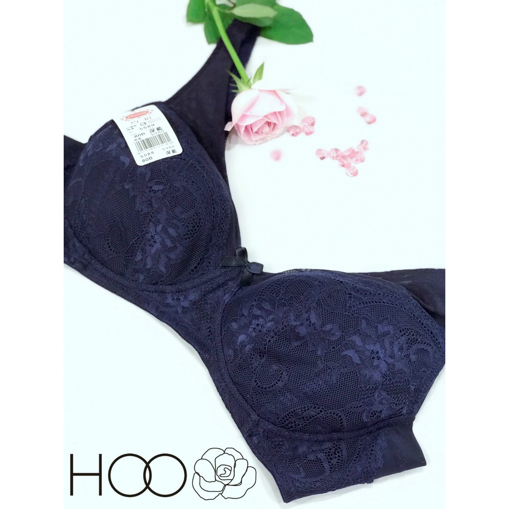 【HOO內衣褲】台灣製🇹🇼無鋼圈減壓集中超包覆蕾絲內衣✨巧宿5589👙34-42BCD✨