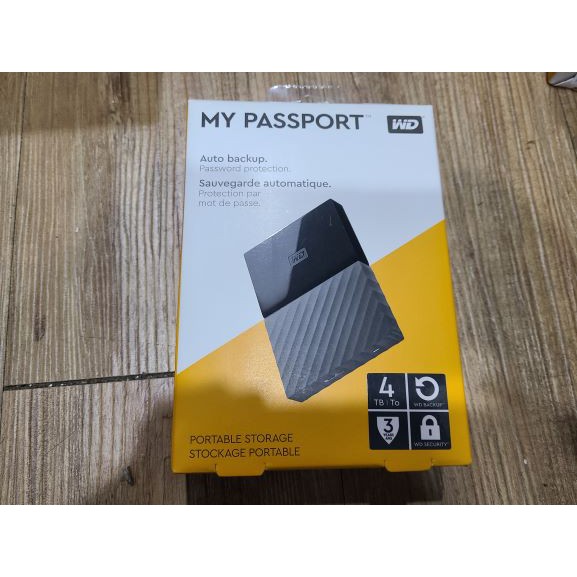 WD威騰 My Passport 4TB 2.5吋外接硬碟 WDBYFT0040BBK-WESN