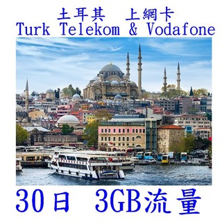 【杰元生活館】土耳其 俄羅斯 上網卡 30日 3GB流量