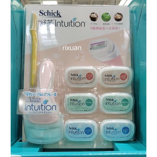 好市多商品-Schick Intuition 舒適牌 舒芙仕女除毛刀 (1 刀把 + 7 刀頭)/組