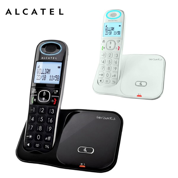 阿爾卡特 ALCATEL 聽筒增音數位無線電話(黑/白) XL350