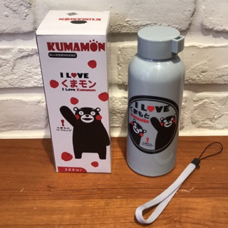 《全新現貨》雙層隔熱👍KUMAMON熊本熊雙層隔熱玻璃瓶(300ml) 食品級po.玻璃