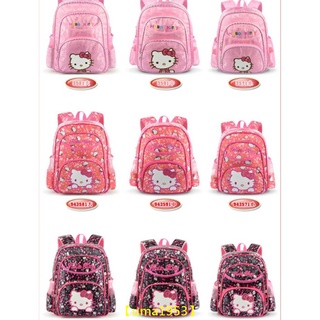 【萬家】爆款促銷兒童書包小學生1-3年級女Hello Kitty可愛幼兒園書包雙肩包女孩透氣書包減壓書包