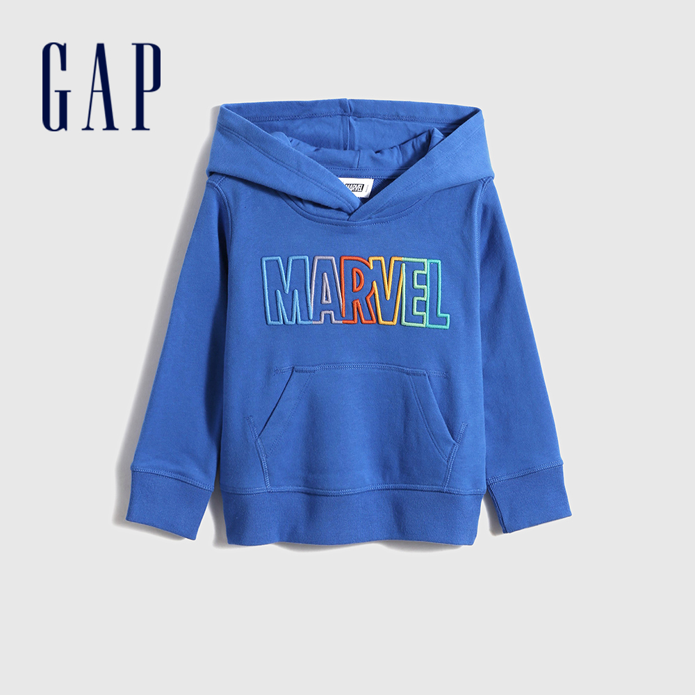 Gap 男幼童裝 Gap x Marvel漫威聯名 帽T-藍色(959040)