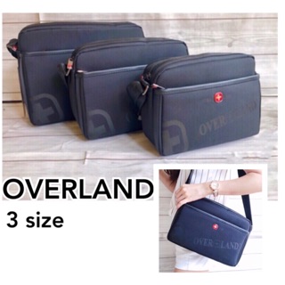 Overland美式十字軍 都會浮水印logo肩揹包 側揹包 單肩包