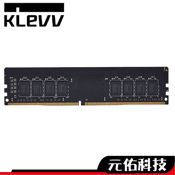 KLEVV科賦 8GB 16GB 32GB DDR4-3200 2666 桌上型電腦專用 RAM記憶體 富基電通代理