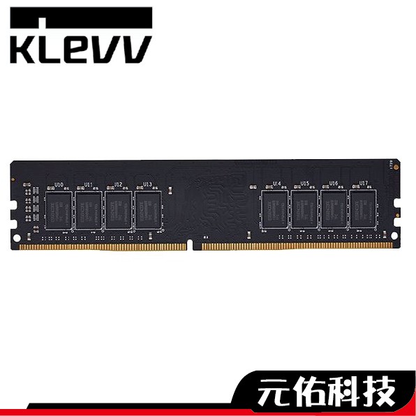 KLEVV科賦 RAM記憶體 8GB 16GB 32GB DDR4 3200 桌上型電腦專用 BOLT X 超頻用 原生