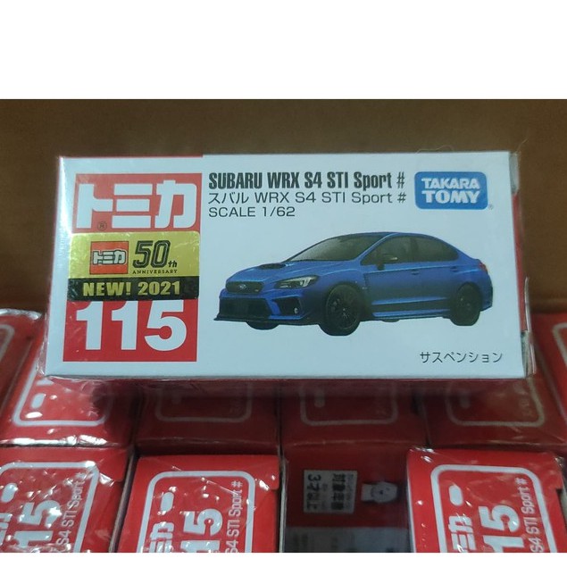 (現貨)Tomica 多美 50th NEW新車貼 115 Subaru Wrx S4 Sti Sport #