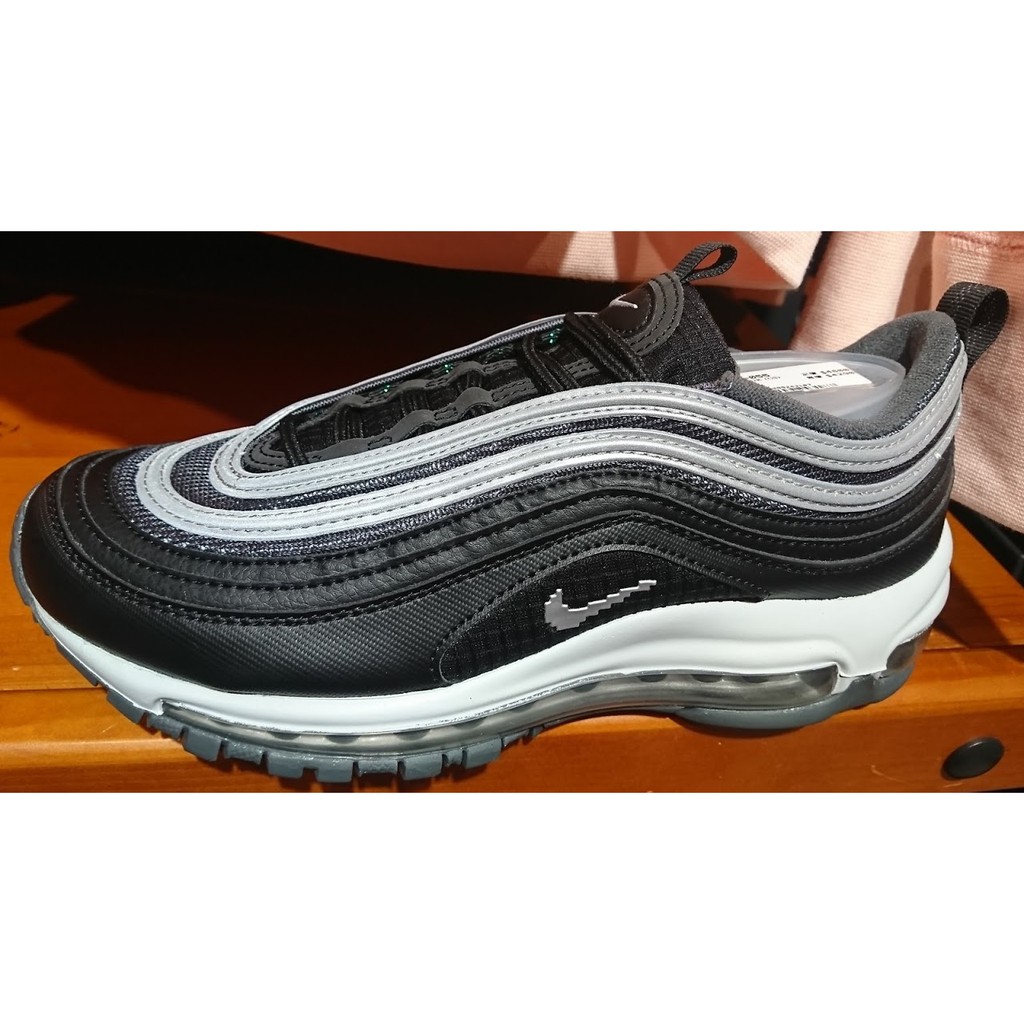 2019 三月 NIKE AIR MAX 97 Y2K (GS) 反光 慢跑鞋 黑白灰 BQ8380-001