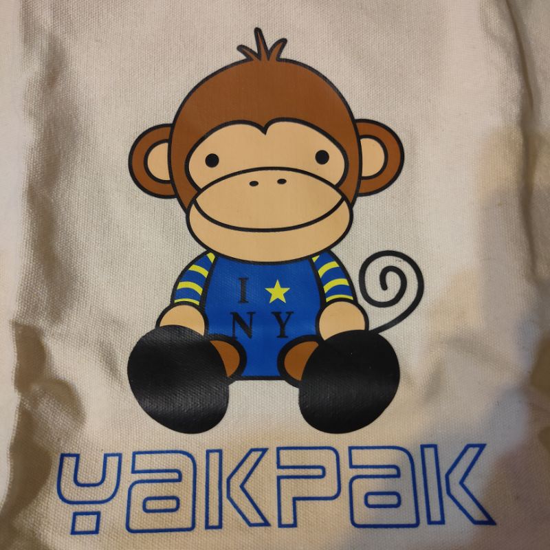 #YAKPAK品牌 專屬獨家猴子圖案帆布袋，限時3天，超低價$168元/袋哦！僅1個唷，趕緊搶~~