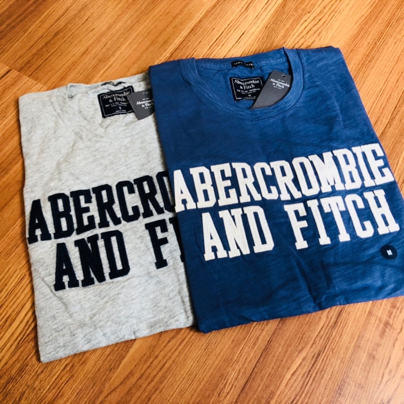 『美國官網購入 現貨』Abercrombie&amp;Fitch a&amp;f A&amp;F 短T 貼花標誌T恤 T恤