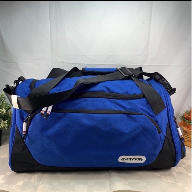 outdoor 深藍色 旅行袋 運動包 行李袋 側背包