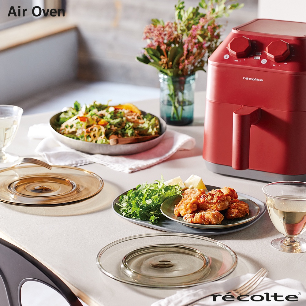 recolte日本麗克特 Air Oven 氣炸鍋 一機五役 氣炸 烘烤 總代理公司貨 一年保固 紅/白/寶寶粉 烘焙